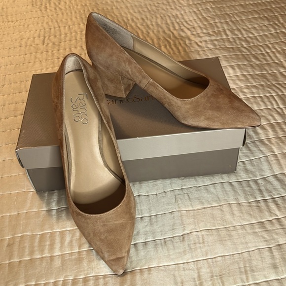 Franco Sarto Callan suede pump mocha 10M - Picture 10 of 10